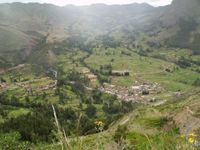 Die Stadt Yanque im Colca-Tal