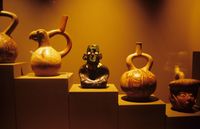 Nazca-Keramiken im Museum