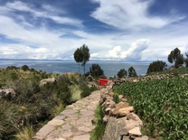 Auf der Insel Taquile im Titicacasee